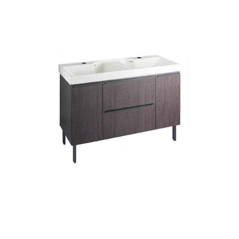 Free-standing bathroom vanity design