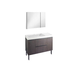 Brown and white color scheme vanity