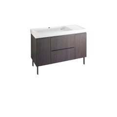 Elegant wood base bathroom vanity