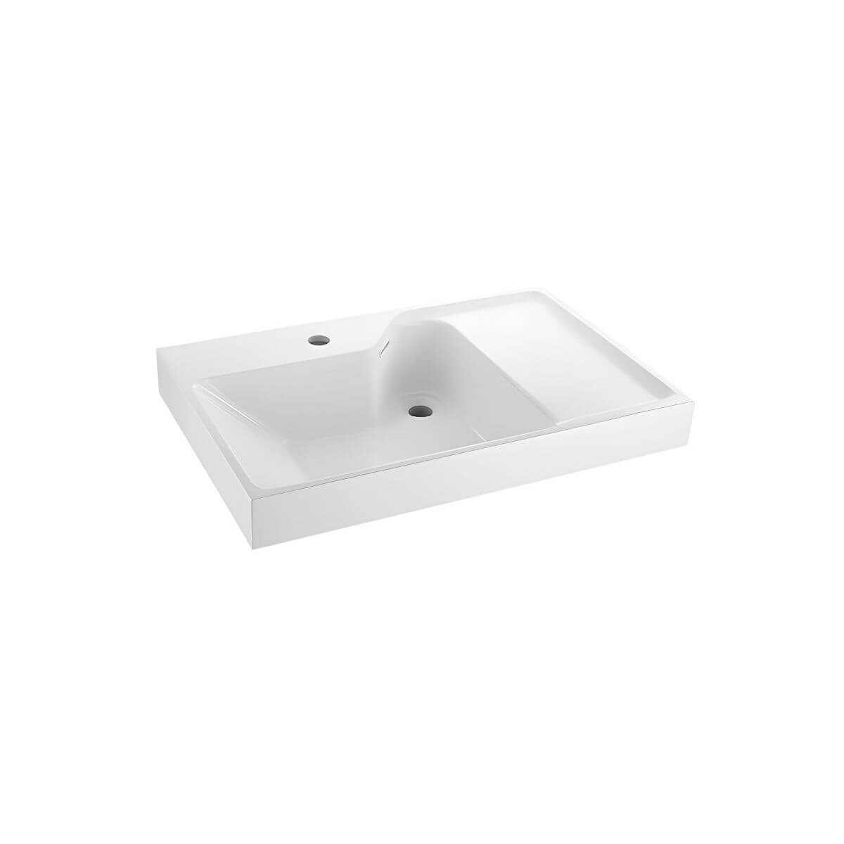 Elegant white sink for bathroom