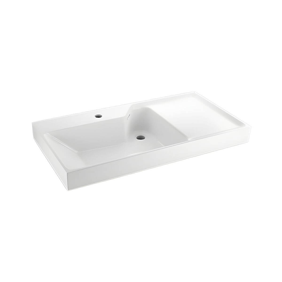 Ceramic bathroom sink with modern design