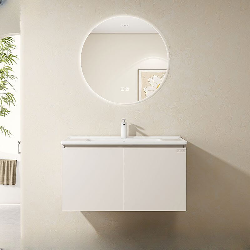 Chalk Base Bathroom Vanity with Mirror