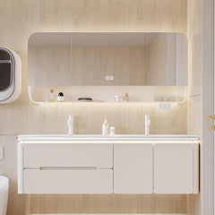 Modern bathroom vanity showcased in stylish setting