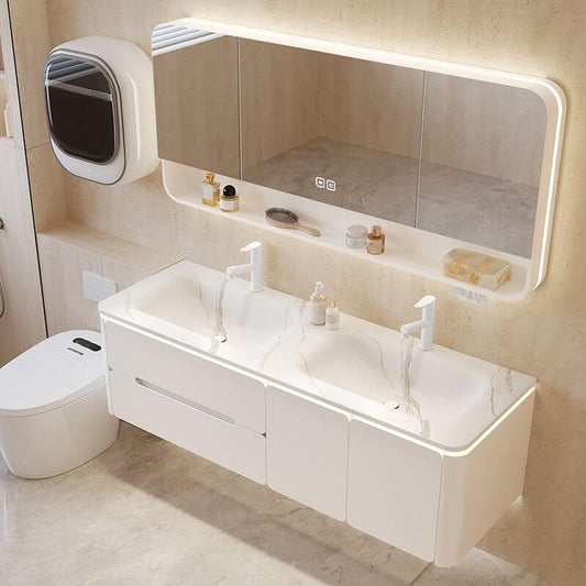 Wall mounted modern bathroom vanity