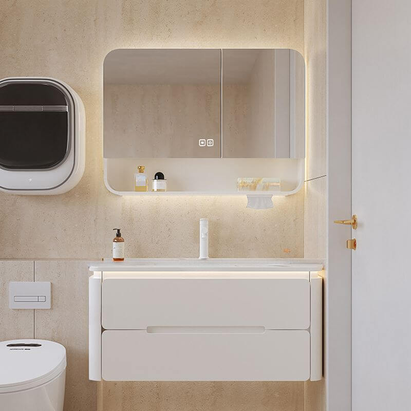 Wall mounted modern bathroom vanity