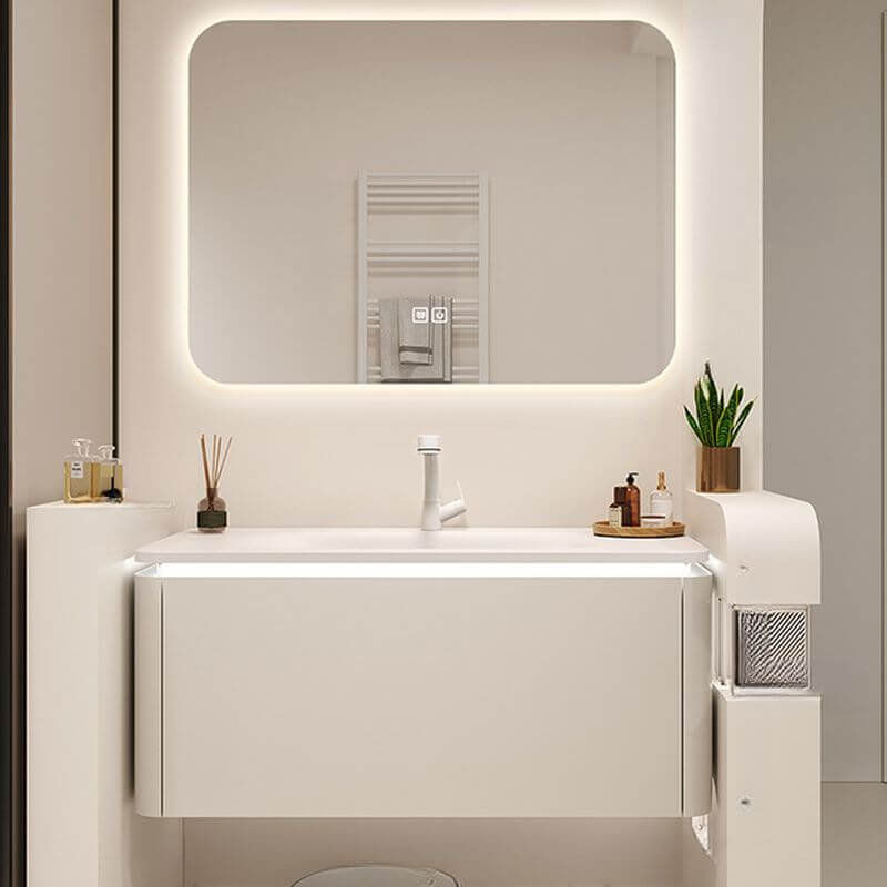 Chalk Bathroom Vanity white finish