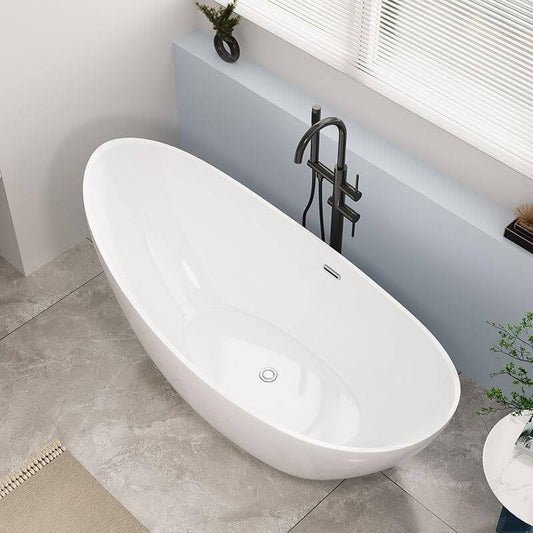 Single slipper design of Chalk bathtub