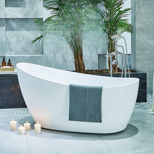 Chalk Modern Bathtub in a modern bathroom setting