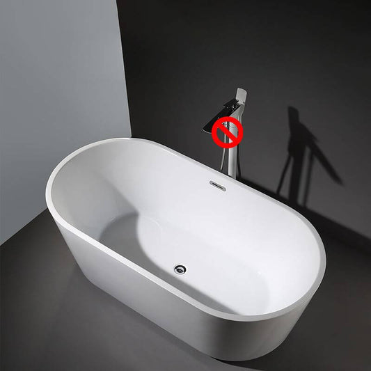 Relaxing Soaking Bath in Freestanding Bathtub