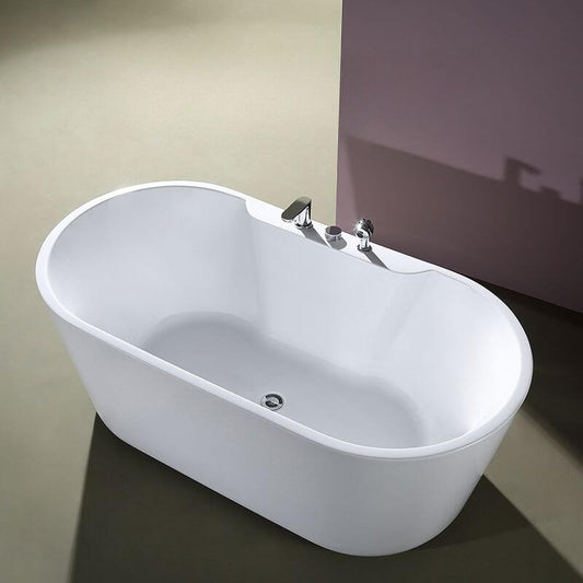 Chalk Bathtub with Temperature Control Valve