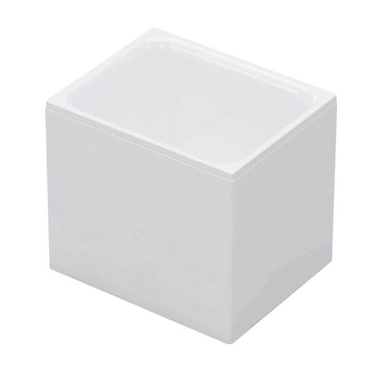 47-inch white rectangular soaking tub