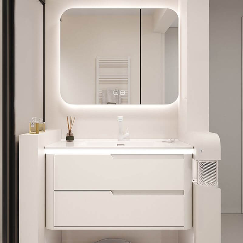 Contemporary bathroom vanity set