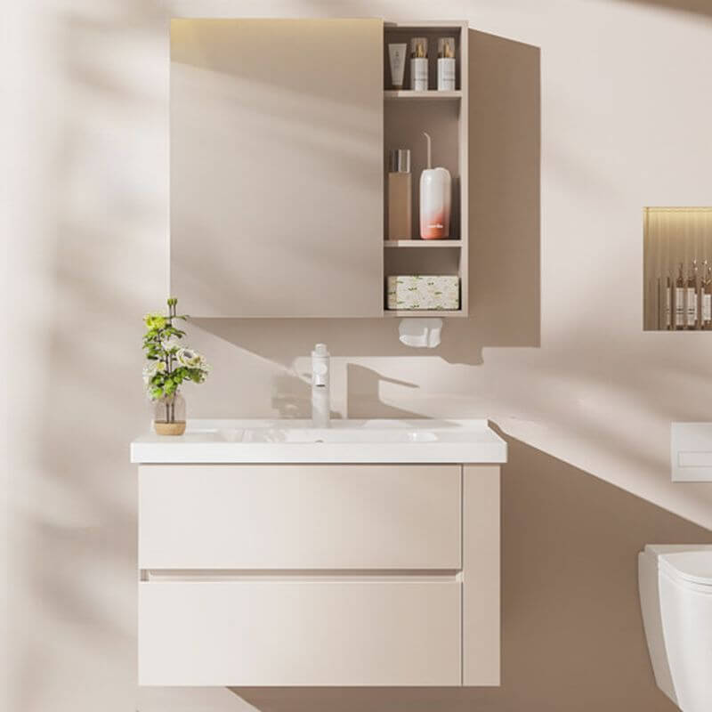 Beautifully crafted wood bathroom vanity with modern appeal