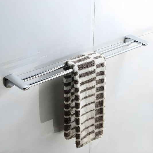 towel rack in bathroom