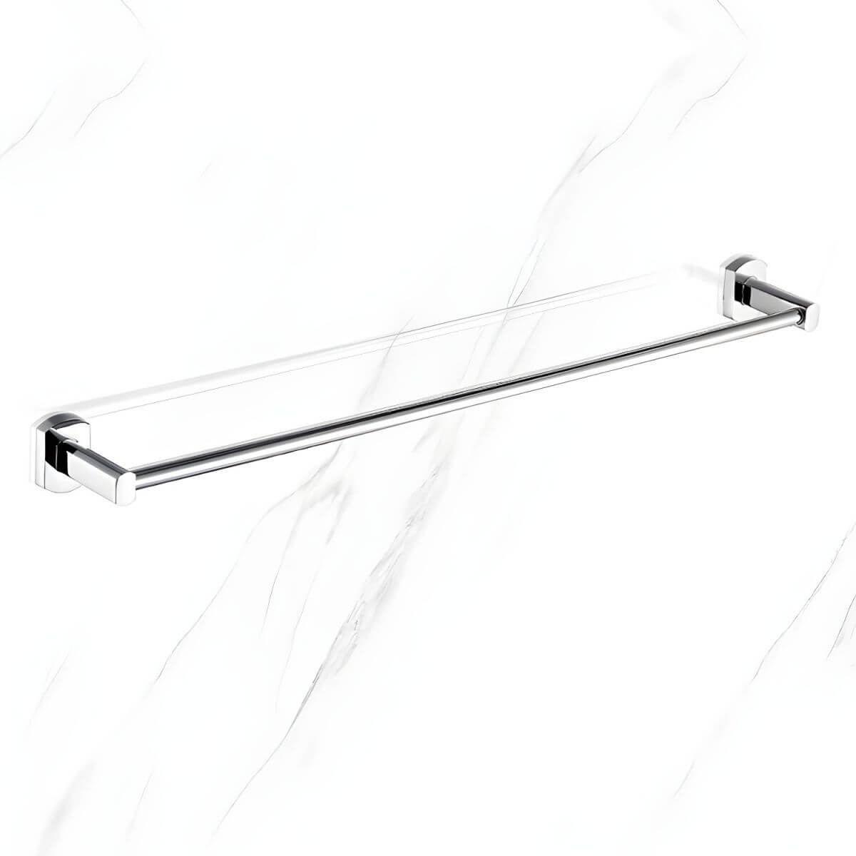 Chrome Finish 4-Piece Metal Bathroom Hardware Set