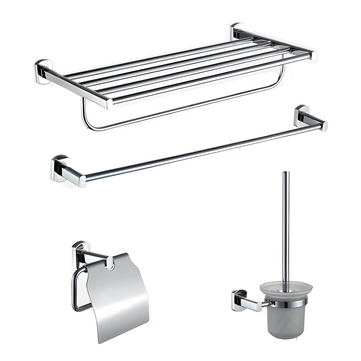 Modern metal bathroom hardware