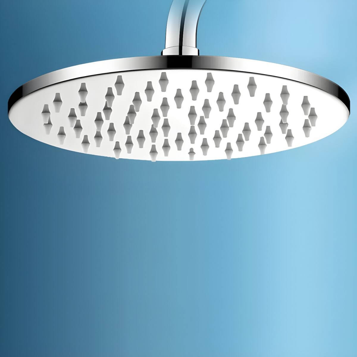 Classic Fixed Shower Head in Black Square