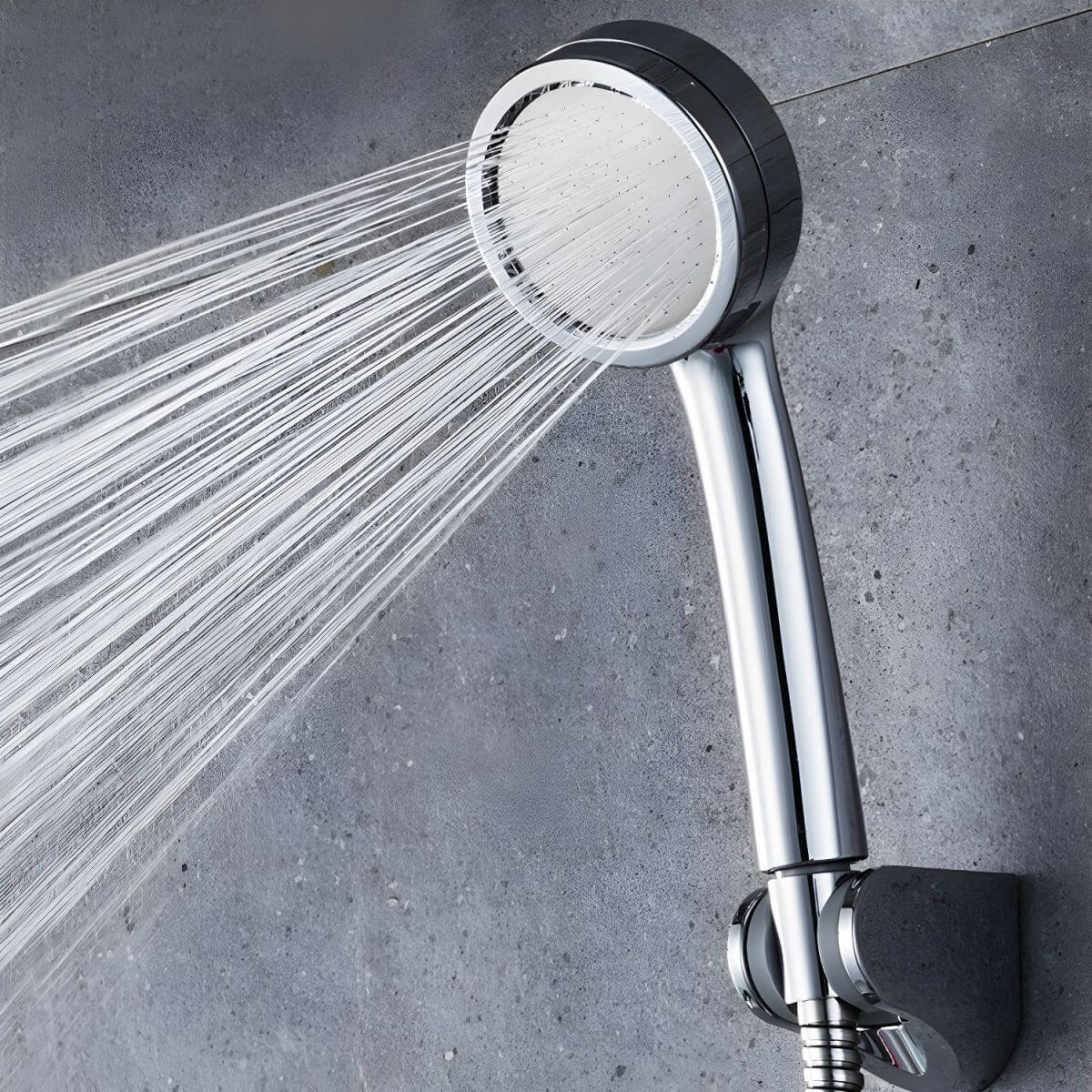 Classic Metal Handheld Shower Head in Nickel Finish