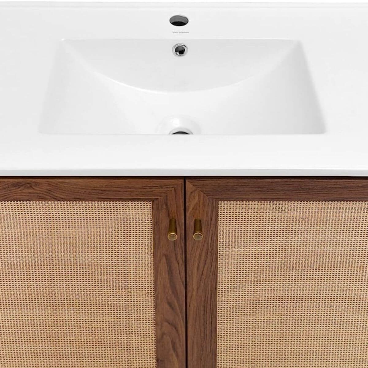 24-inch Cocoa Bathroom Vanity with Chalk Sink