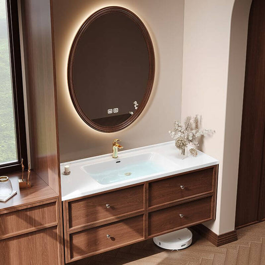 Cocoa Bathroom Vanity with Drawer and Sink