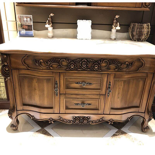 Free-standing Oblong Vanity in French Country Style