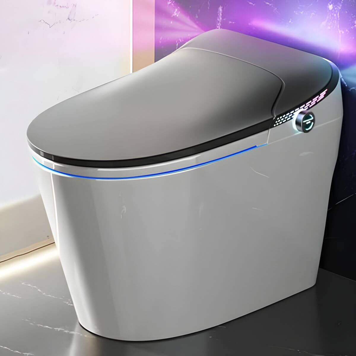 Close-up of Heated Seat Feature on Bidet