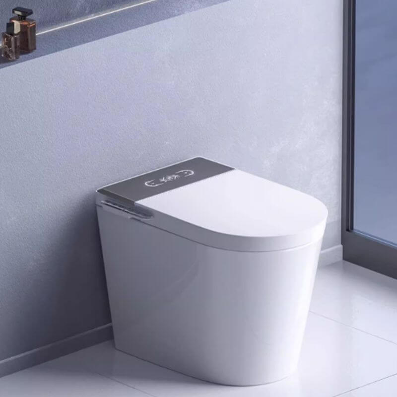 Antimicrobial bidet in elegant white finish