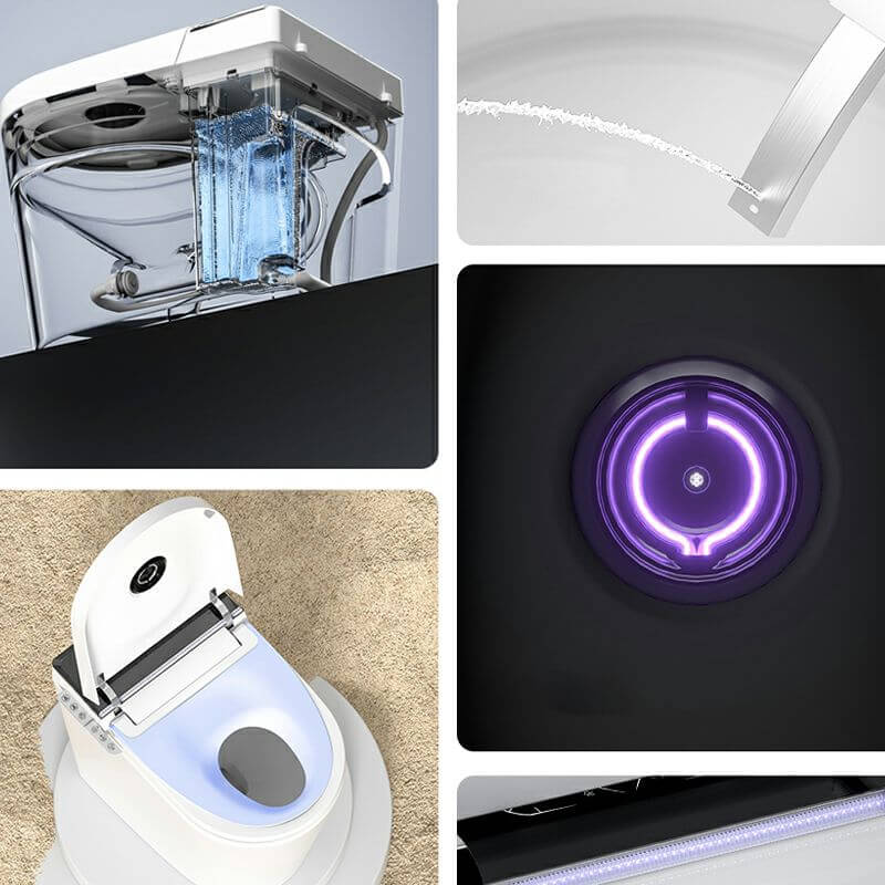 Vitreous China bidet with easy clean surface