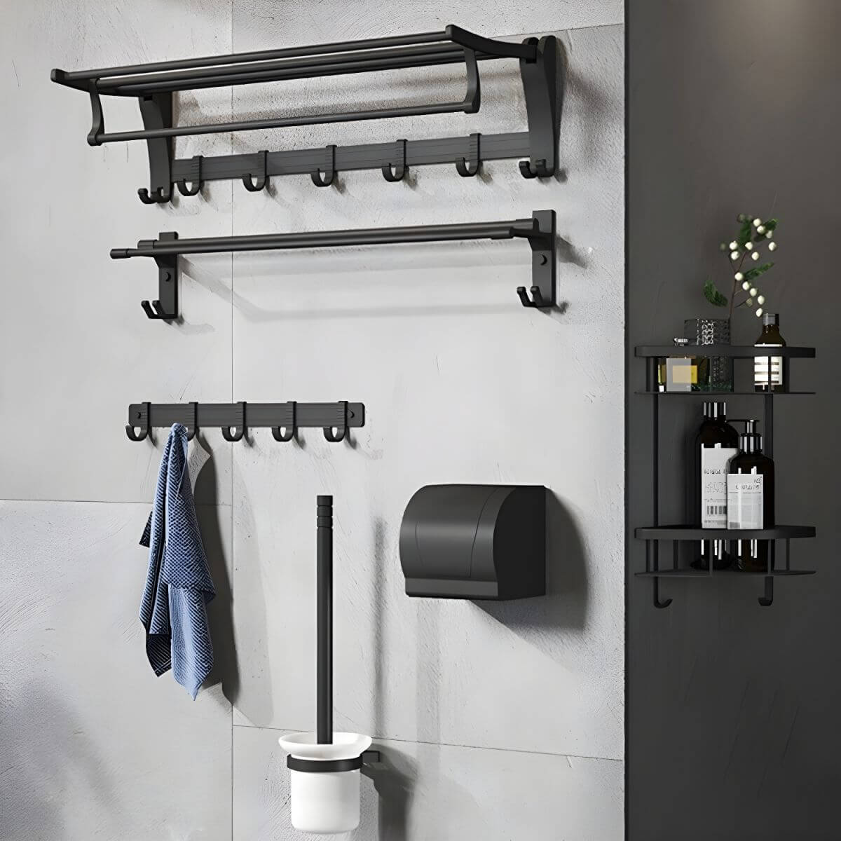 bath shelf from the bathroom hardware set