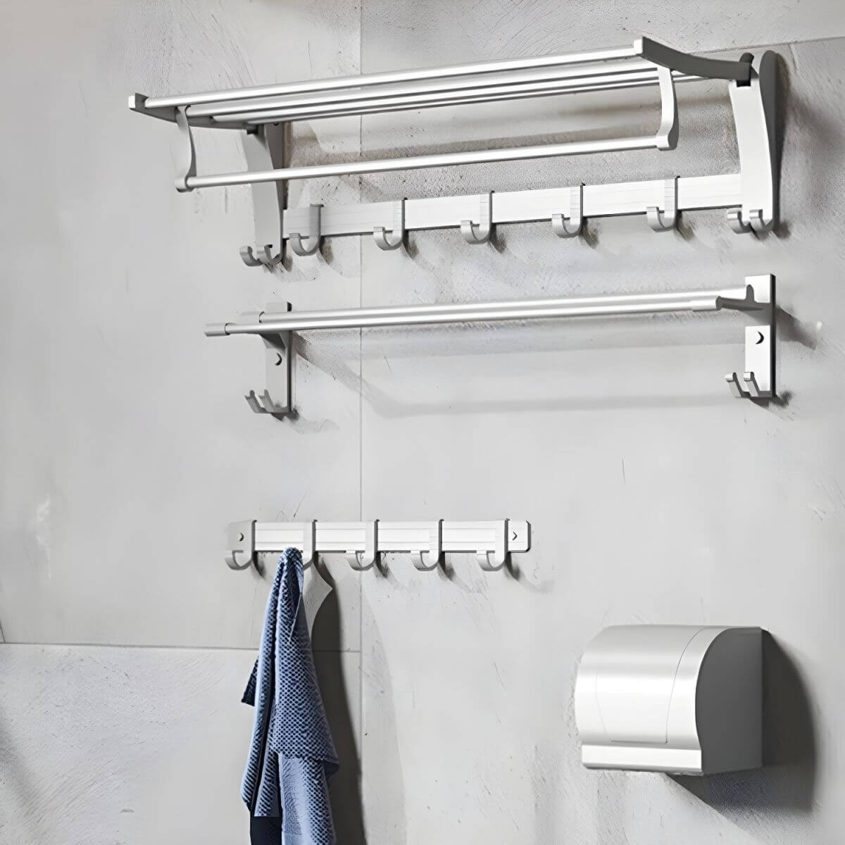 towel rack from the bathroom hardware set