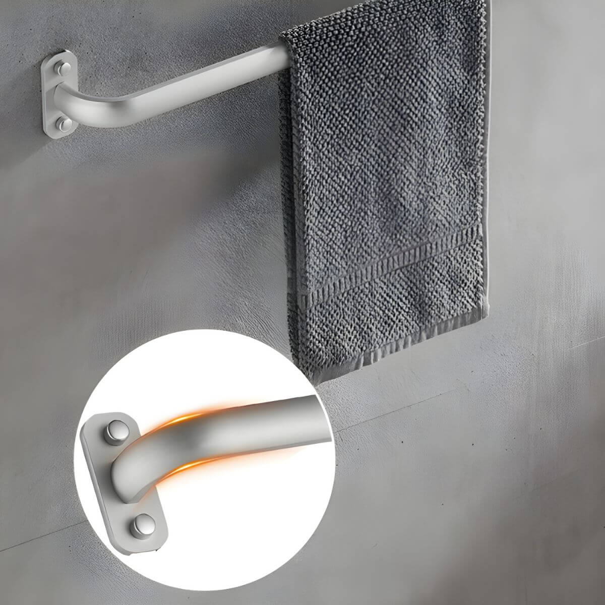 Flexible installation bathroom hardware