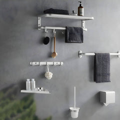 Elegant bathroom accessories with non-glossy finish