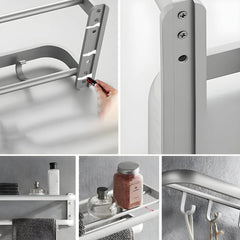 Sleek metal bathroom accessory collection