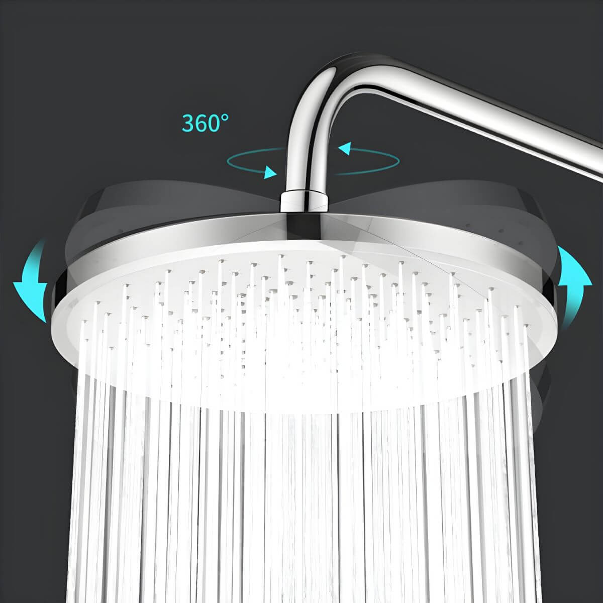 Luxury fixed shower head