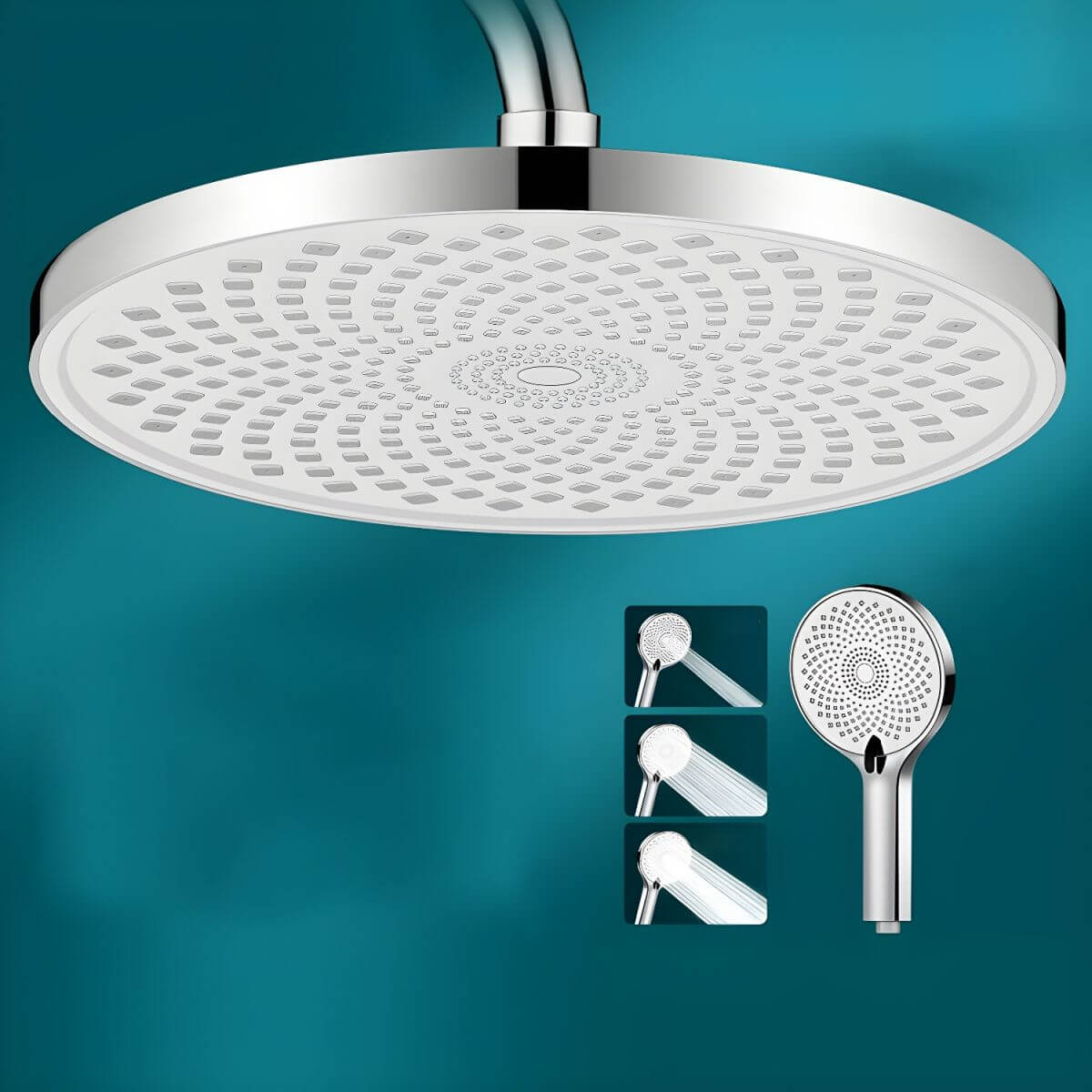 Modern metal round shower head