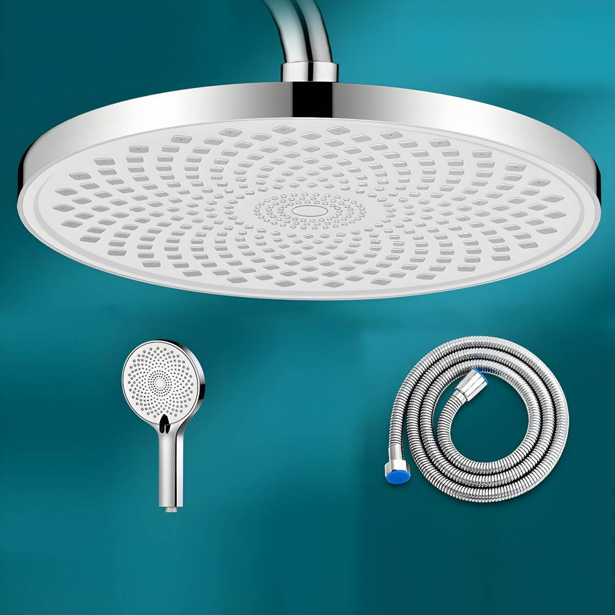 Supercharged overhead shower experience