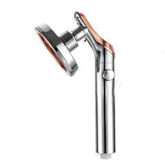 Stylish silver handheld shower head