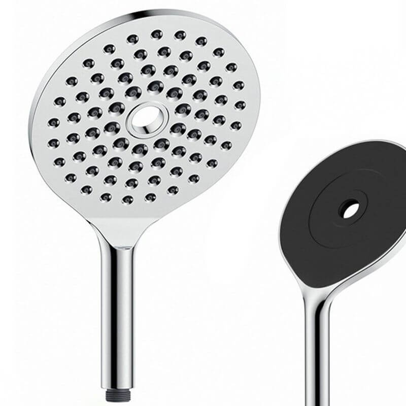 Contemporary Handheld Shower Head in Silver