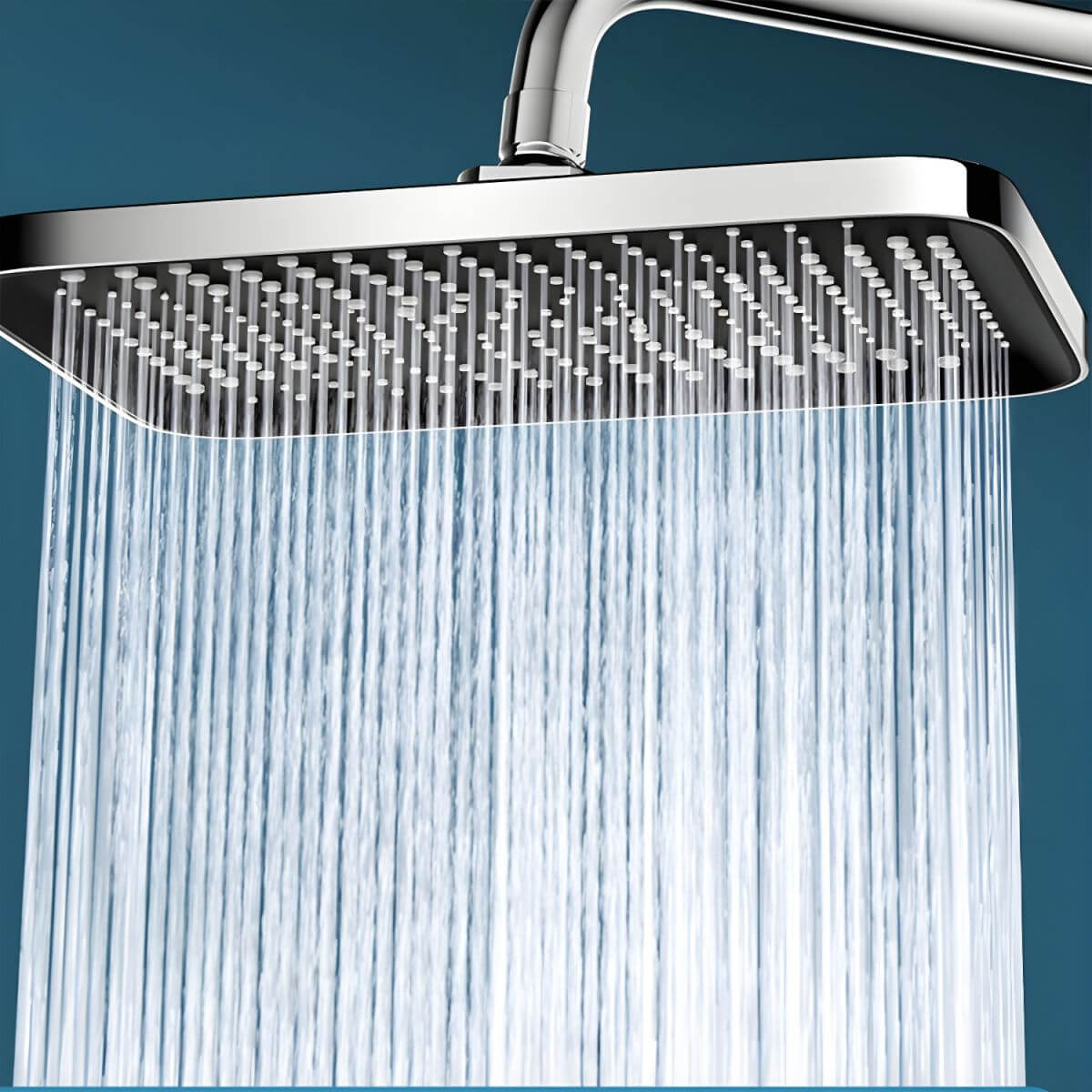 Elegant bathroom fixture with round shower head