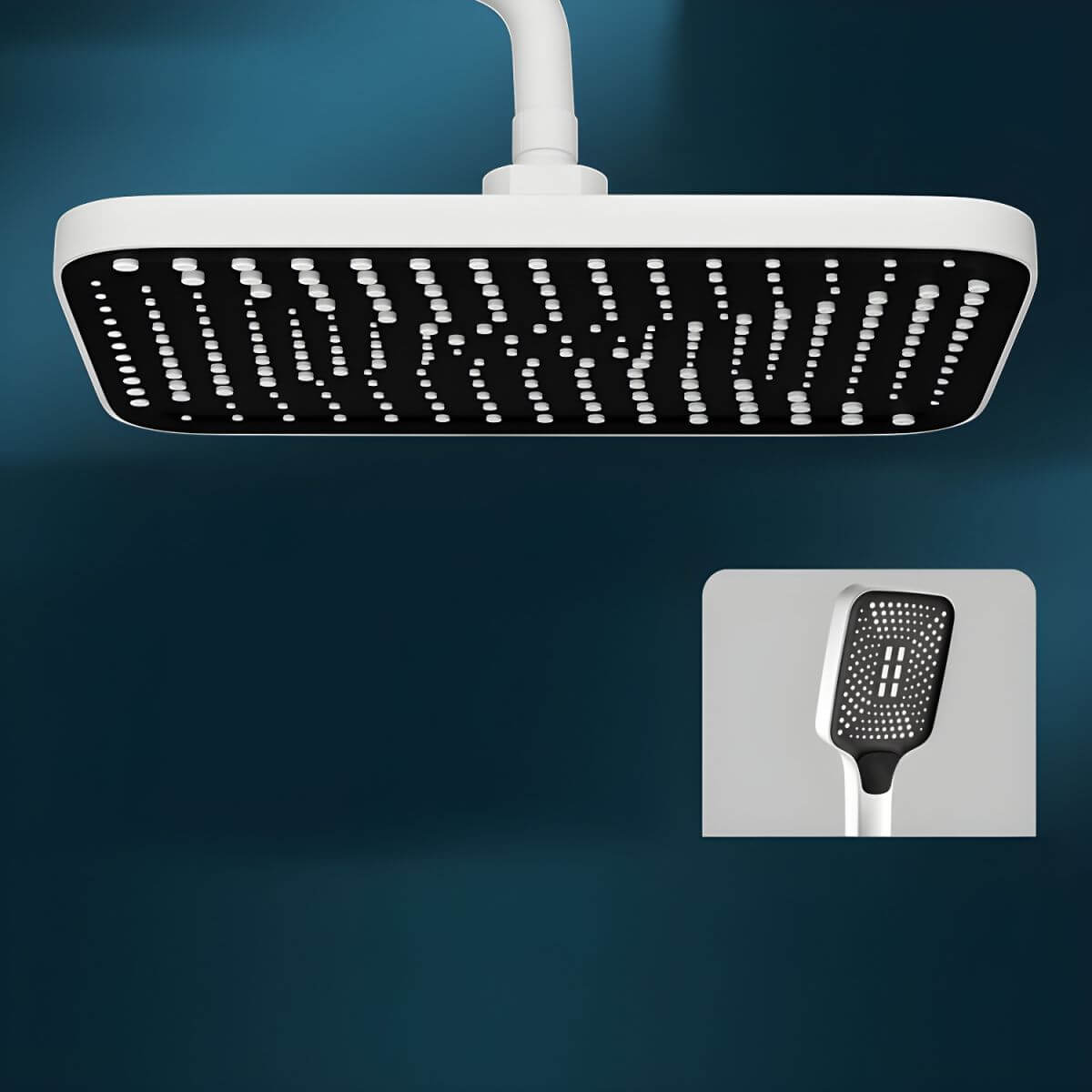 Supercharged square shower head design