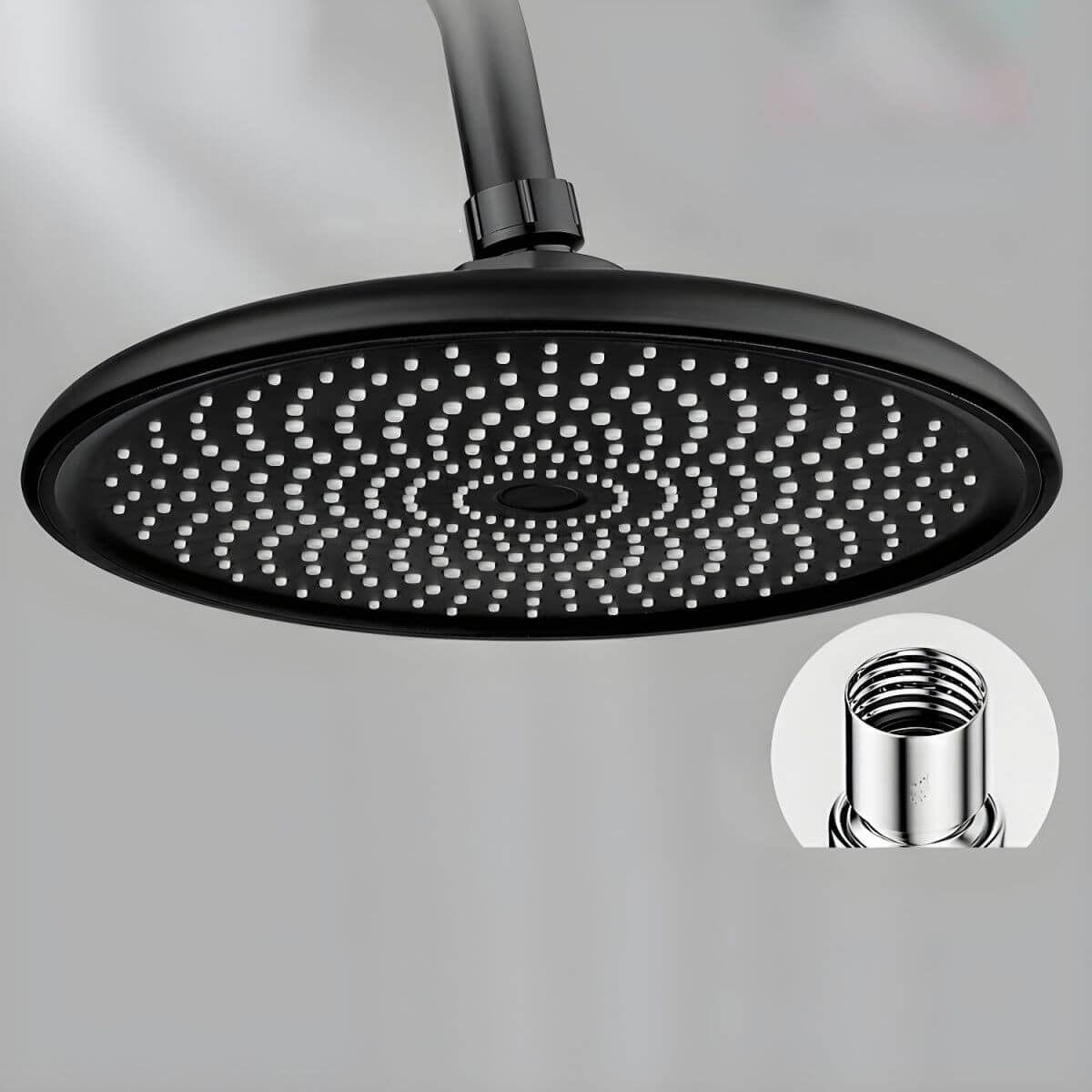 Stylish handheld shower head in white finish