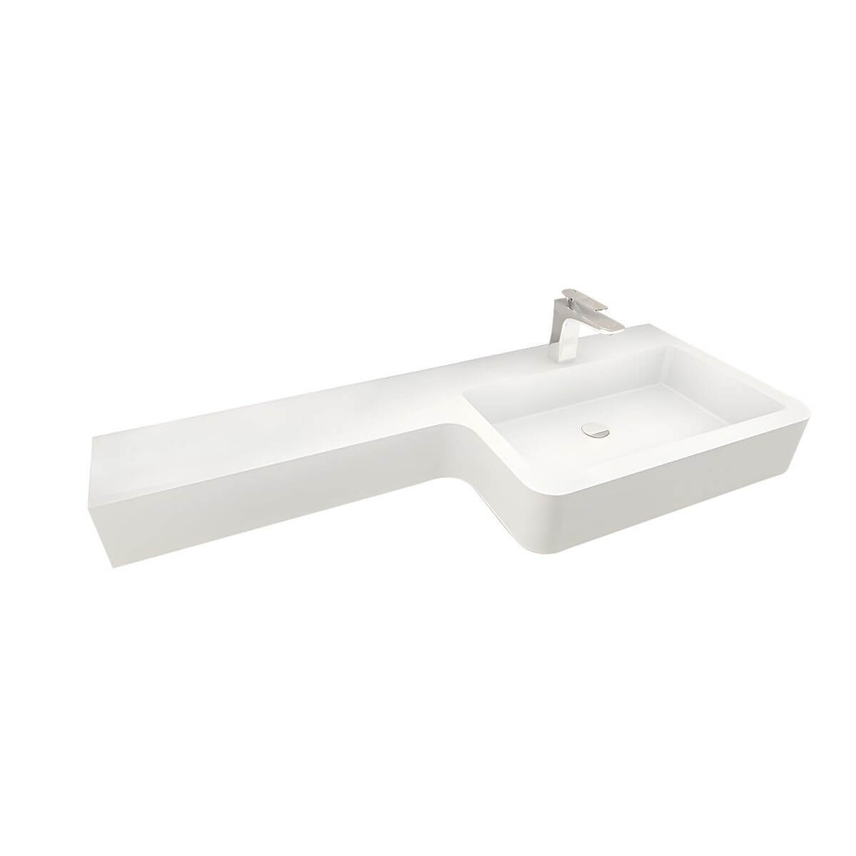 Elegant wall mount sink with contemporary design