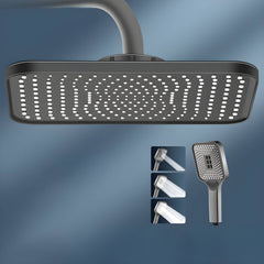 Wall mounted shower head in white