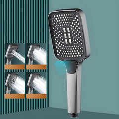 Handheld shower head with adjustable spray pattern