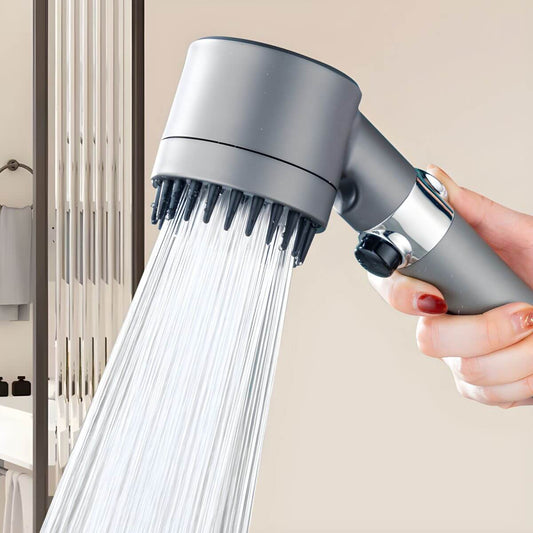 Contemporary showerhead with adjustable spray settings