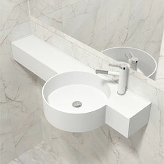 Stylish wall-mounted sink with specialty shape