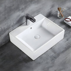 modern rectangular vessel bathroom sink