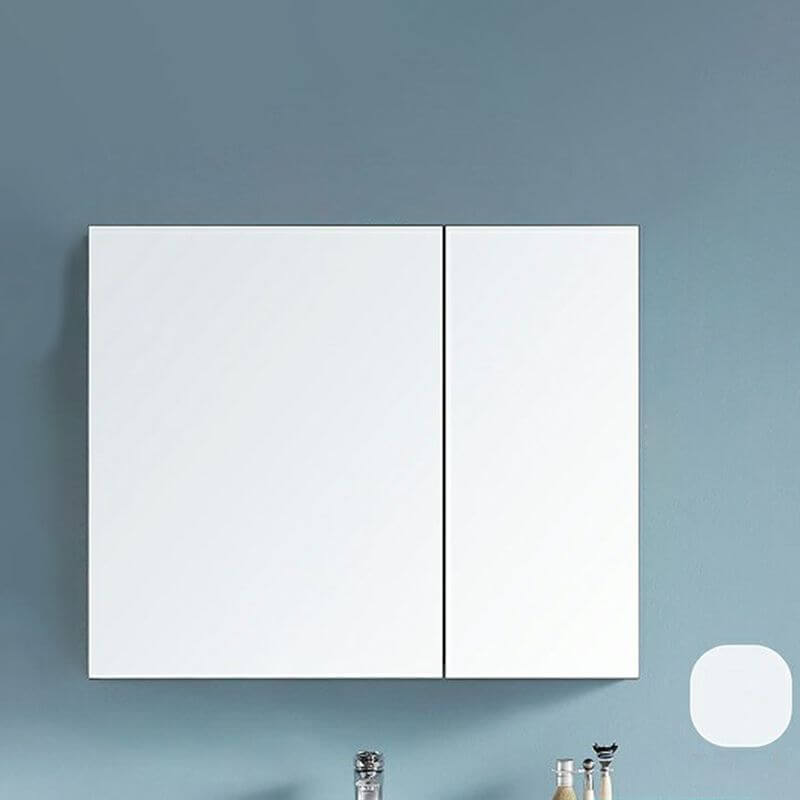 Double Doors Medicine Cabinet in White