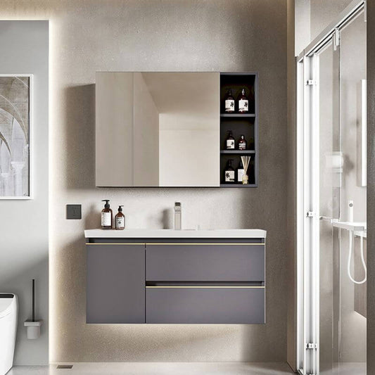 Dove Grey Bathroom Vanity Front View