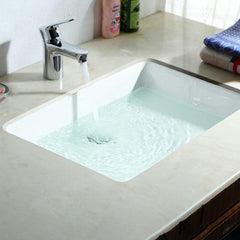 ceramic drop-in bathroom sink